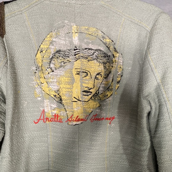 Aratta Silent Journey Military Jacket. Mint Green, Size S - Picture 6 of 7